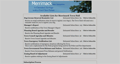 Desktop Screenshot of notices.merrimacknh.org